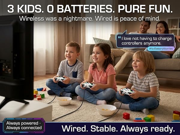 3 KIDS. 0 BATTERIES. PURE FUN.