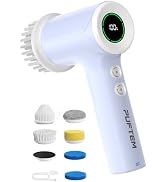 PUFTEM Electric Shower Scrubber, Cordless Bathroom Scrubber, Dual Direction | Dual Direction Clea...
