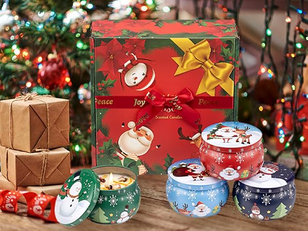 Soy Candle Set for Christmas Gifts for christian