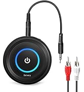 Golvery Bluetooth 5.3 Transmitter and Receiver, 2 in 1 Wireless Bluetooth AUX Adapter for TV/PC/C...