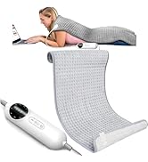 Large Heating Pad 20"x 40" Electric Heating Pad, Fast Body Heating Pad, 10 Heat Settings Washable...