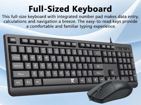 Wired Keyboard Mouse Combo