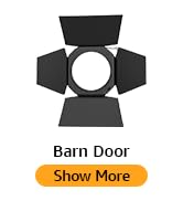 Aputure Barndoors with Bowens Mount, Durable Metal Build, 4-Leaf Velvet Fabric, Honeycomb &amp; Magne...