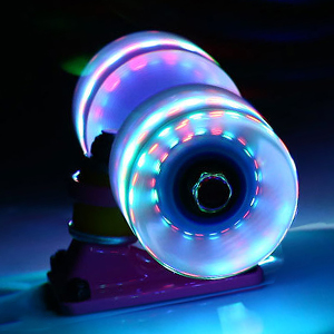 Skateboard with Colorful Luminous Wheels for Beginner,Kid,Teen,Adult