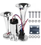 600DB Super Loud Dual Train Horn for Truck: Air Horn for Boat, SUV, Motorcycle, Trucks,Pickup,Car...