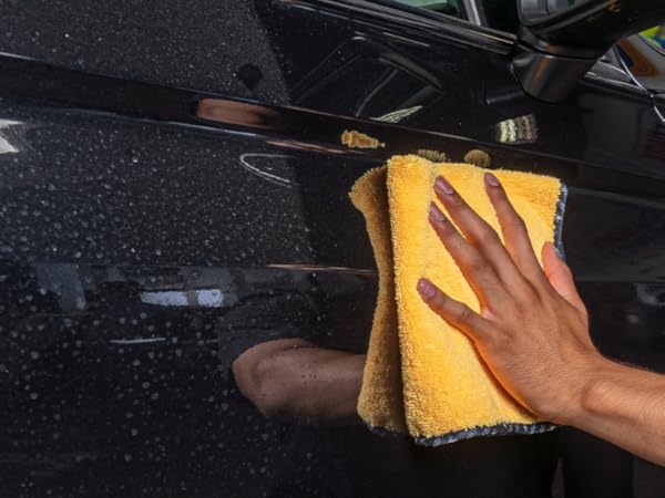 Professional detailing towels ideal for cleaning paint, glass, chrome, and interior trim surfaces