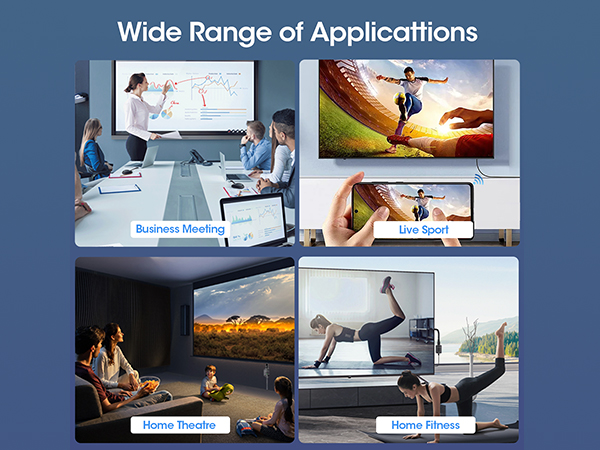 Streaming Media Video/Audio/File HDMI Wireless Extender from Smartphone,Laptop