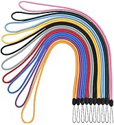 YOUOWO 10 Pack Lanyards colors Neck Lanyard straps for Pen Cellphone id Badges Holder Keys Office...