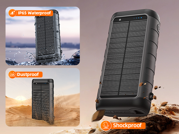Portable solar charger 59800mAh