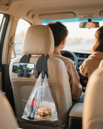car seat headrest hooks
