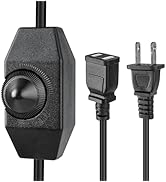 CAVACHEW Dimmer Switches for Heat Lamp &amp; Heating Pad, Reptile Knob Dimmer with 19.7in Extension P...