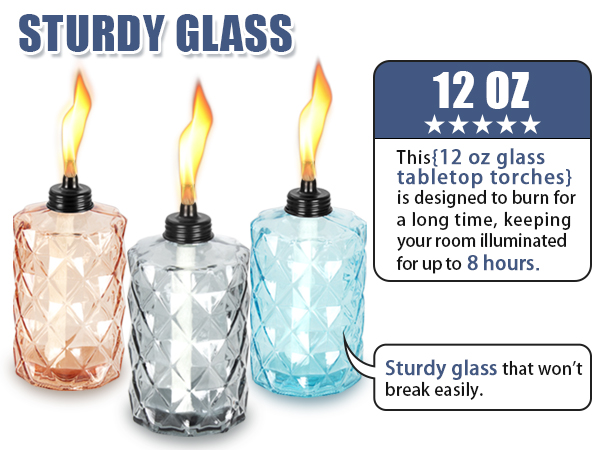 outdoor torches with 4 prong stake