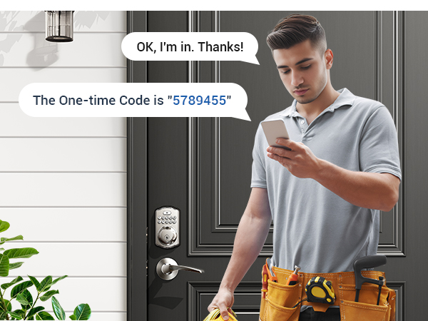 keyless entry door lock deadbolt with handle set