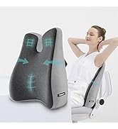 Lumbar Support Pillow for Office Chair Cushion for Back Pain Relief Memory Foam Back Support Offi...