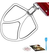 316 Stainless Steel 6qt Flat Beater Fits Kitchenaid 5-6qt Bowl-Lift Mixers, 100% Polished Smooth ...