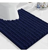 Arotive Luxury Toilet Rugs U-Shaped 24x20, Extra Soft Thick Absorbent Shaggy Chenille Bath Rugs, ...
