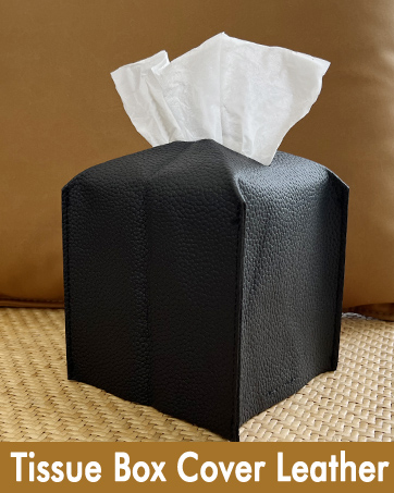 black tissue box cover