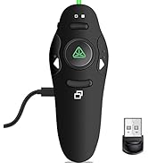 Rechargeable Presentation Clicker Wireless Presenter Remote USB Control Powerpoint PPT Clicker,Gr...