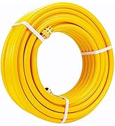 Kinchoix 100ft 3/4'' Natural Gas Hose Line Corrugated Stainless Steel Tubing with 2 Male Fittings...