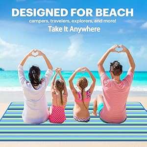 Extra Large Beach Blanket Outdoor Picnic