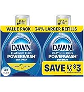Dawn Powerwash Lemon Dish Spray, Liquid Dish Soap 2 Refills, 43 Fl Oz