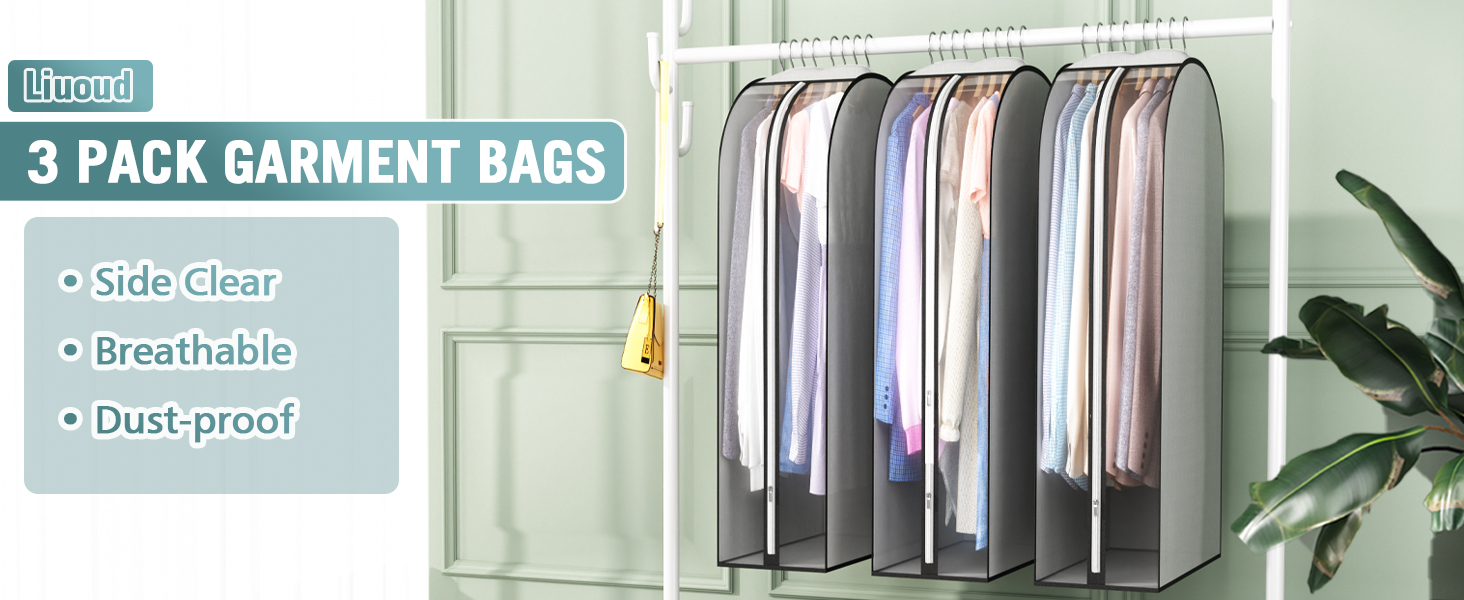 3 pack 32 garment bags