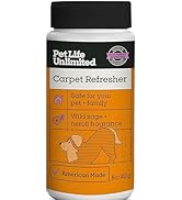 Pet Life Unlimited Carpet Deodorizer Powder, 16 oz, Strong Pet Odor Eliminator &amp; Carpet Freshener...