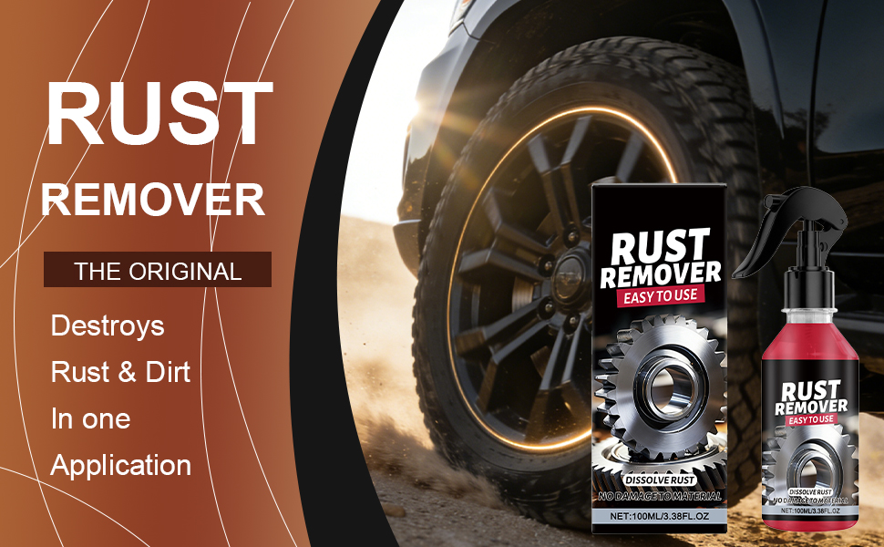 BlueBouff Rust Remover Spray for Metal, Heavy Duty Metal Cleaner