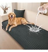 Smiry Waterproof Couch Cover for Dogs Washable, Non Slip Plush Flannel Couch Protector, Pet Frien...