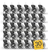 HOLKIE Office Chair Wheels Roller Blade Caster - Rubber Replacement for Office 11x22mm Transparen...