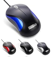Laptop Mouse, Mini USB Wired Optical Mouse Portable for Children Student Teenager Notebook, MacBo...