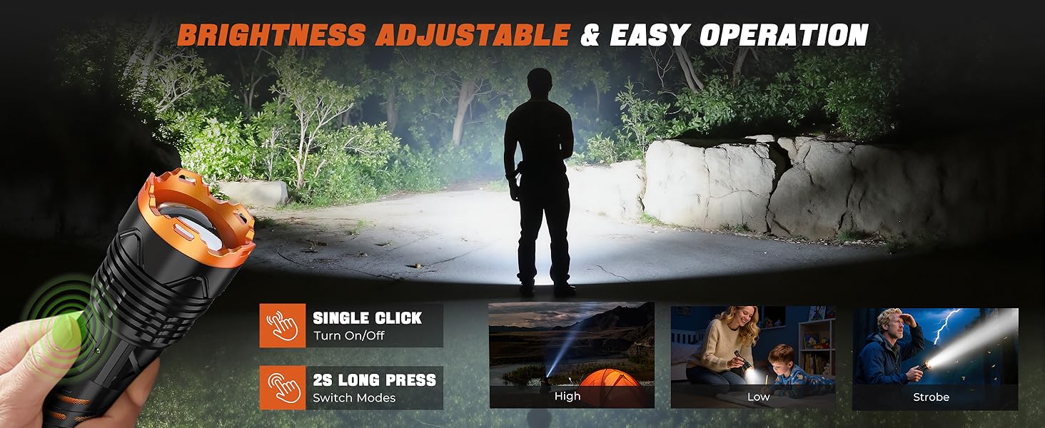 Flashlight High Lumens Rechargeable