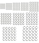 Kamtop 200 Pcs 7-21mm Single Ear Hose Clamps, 304 Stianless Steel Fuel Line Clamps,10 Sizes Stepl...