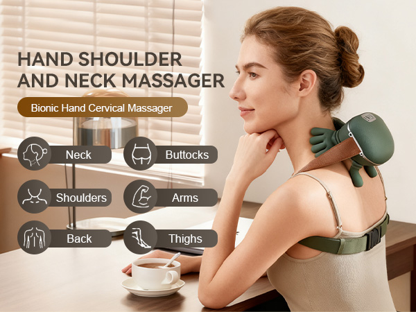 masajeador de espalda y cuello neck and shoulder massager with heat