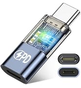 Compatible Apple USB-C to Lightning Adapter, Support PD Fast Charging &amp; Data Transfer Lightning F...