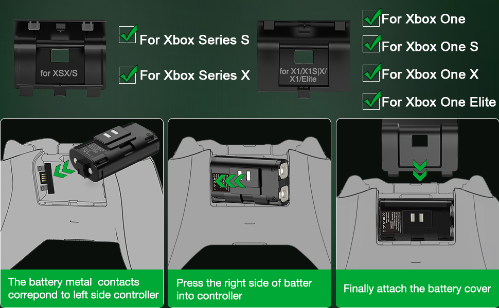 controller battery packs for Xbox,rechargeable battery pack for Xbox one