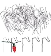 100-Count Metal Gutter Hooks for Outdoor Christmas Lights, Outside Lights Gutter Hangers for Gutt...