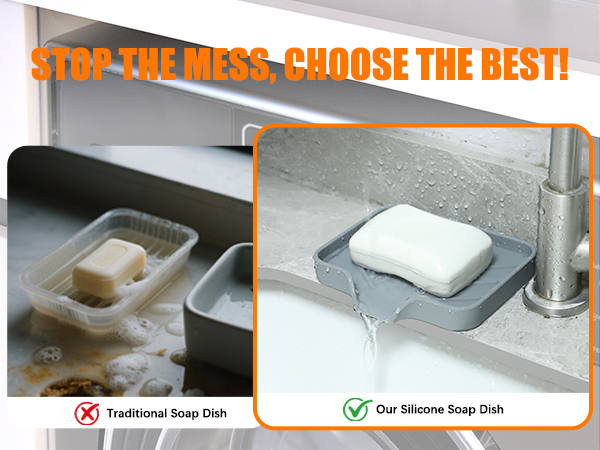 silicone soap holder