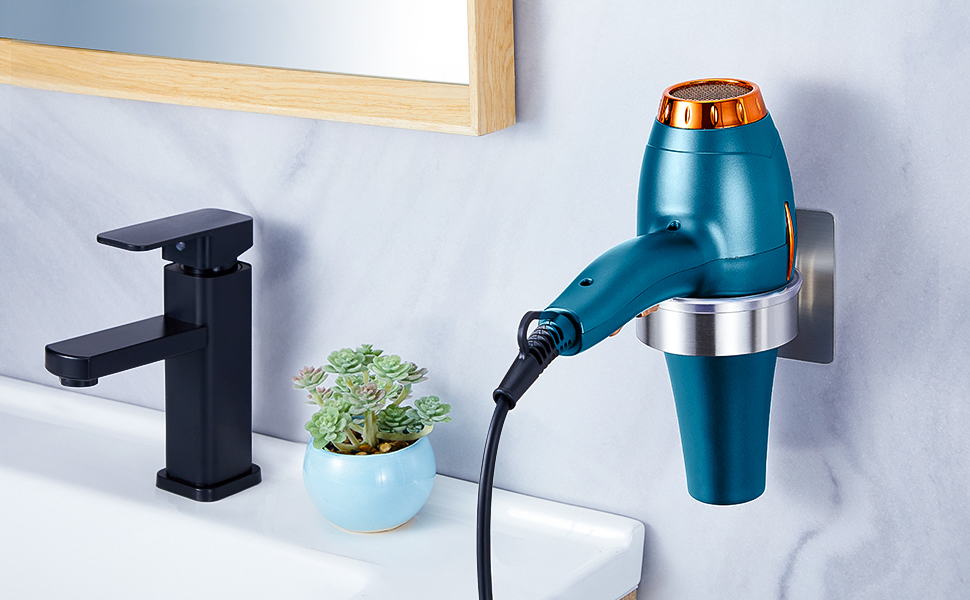 hair dryer holder wall mount hairdryer holder bathroom wall