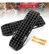 BUNKER INDUST Off-Road Traction Boards, Pair Recovery Tracks Traction Mat for Jeep Mud, Sand, Sno...