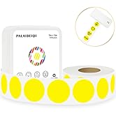 1’’ Circle Thermal Sticker Labels Round Self-Adhesive Direct Thermal Labels Paper Roll Thermal St...