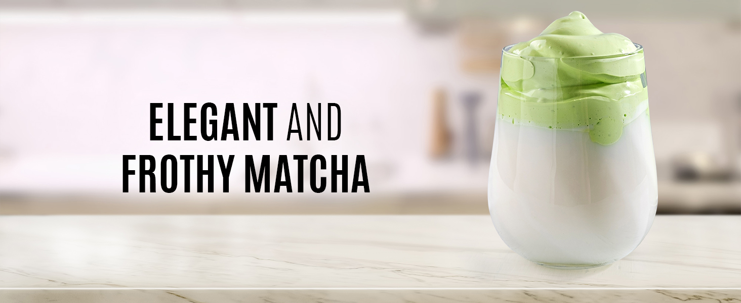 Rechargeable coffee frother with dual-speed motor and waterproof mixer wand for daily use