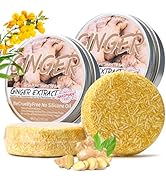 Loobexery 2PCS Ginger Shampoo Bar for Gray Hair, Natural Organics Shampoo and Conditioner Bar for...