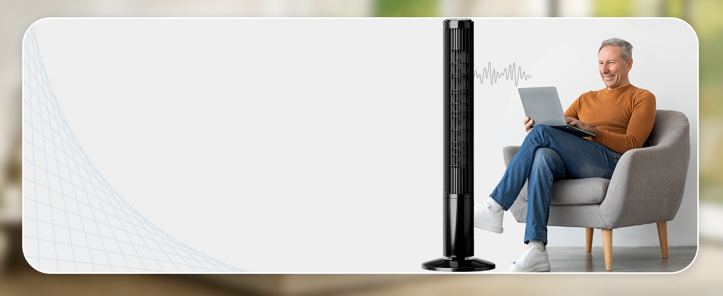 Use preset voice commands to operate the fan without lifting a finger.