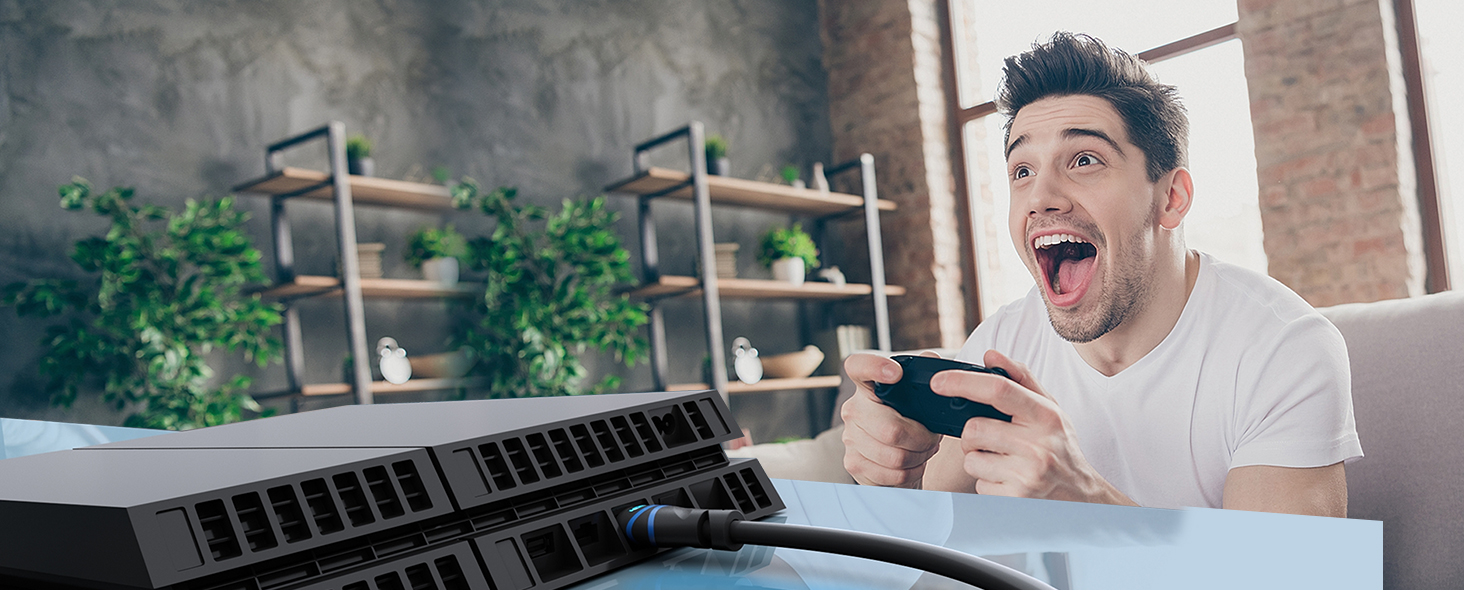 BLUERIGGER hdmi to hdmi 4k 60hz resolution 1080p backwards compatible support 3D lossless connection