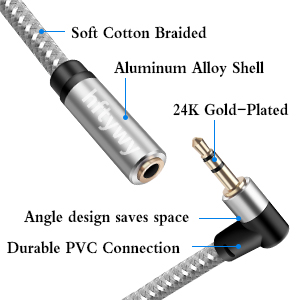 3.5mm AUX Extension Cable