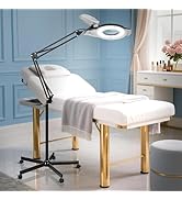 KIRKAS 2,200 Lumens Magnifying Floor Lamp for Esthetician, 12X Magnifier Light Real Glass Lens wi...