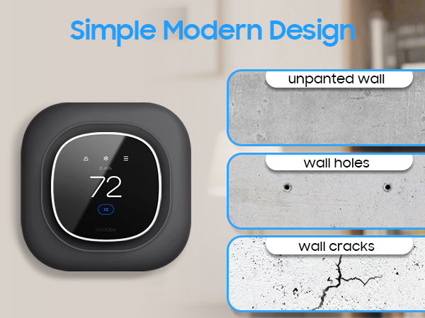 Wall Plate 2025 ecobee Smart Thermostat Essential Practical Trim Plate Bracket Cover Mount Holder