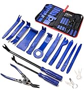 19Pcs Trim Removal Tool,Car Panel Door Audio Trim Removal Tool Kit, Auto Clip Pliers Fastener Rem...