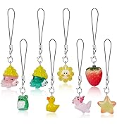BEEFLYING 4-8 Pcs Phone Charms Aesthetic Y2K Cute Animal Charm Straps Cell Phone Pendants Accesso...